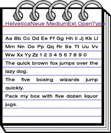 Helvetica Neue Regular animated font preview Helvetica Neue Regular animated font preview