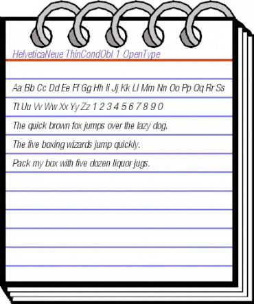 Helvetica Neue 37 Thin Condensed Oblique animated font preview Helvetica Neue 37 Thin Condensed Oblique animated font preview