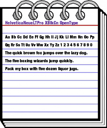 Helvetica Neue LT Pro 107 Extra Black Condensed animated font preview Helvetica Neue LT Pro 107 Extra Black Condensed animated font preview