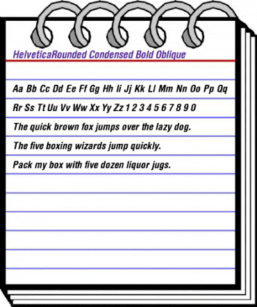 HelveticaRounded-Condensed BoldItalic animated font preview HelveticaRounded-Condensed BoldItalic animated font preview