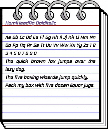 Hemi Head Bold Italic animated font preview Hemi Head Bold Italic animated font preview