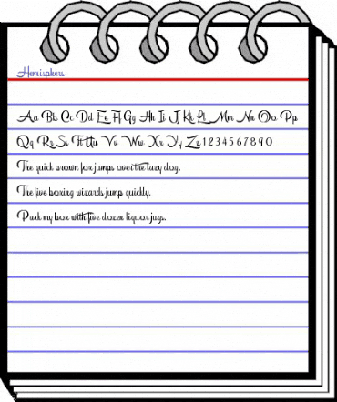 Hemisphers Regular animated font preview