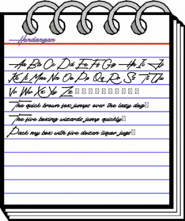 Hendangan Regular animated font preview Hendangan Regular animated font preview
