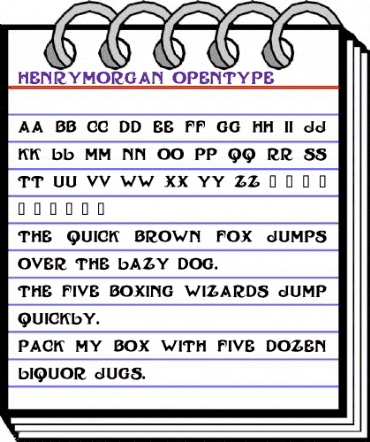 Henry Morgan Regular animated font preview Henry Morgan Regular animated font preview