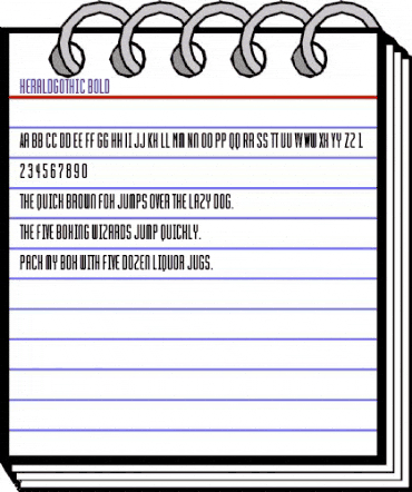 HeraldGothic Regular animated font preview HeraldGothic Regular animated font preview