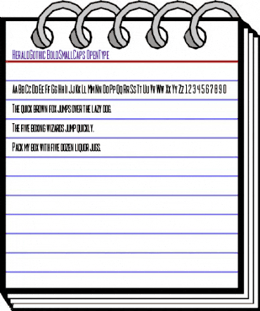 HeraldGothic BoldSmallCaps animated font preview HeraldGothic BoldSmallCaps animated font preview