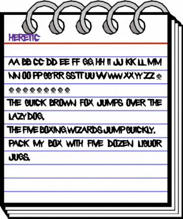 Heretic Regular animated font preview Heretic Regular animated font preview