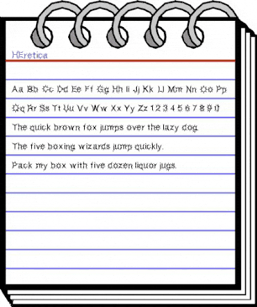 HEretica Regular animated font preview HEretica Regular animated font preview