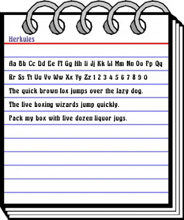 Herkules Regular animated font preview Herkules Regular animated font preview