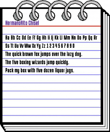 HermanoAlto Chisel Regular animated font preview HermanoAlto Chisel Regular animated font preview