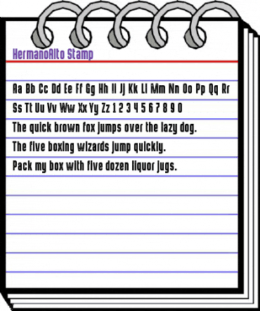 HermanoAlto Stamp Regular animated font preview HermanoAlto Stamp Regular animated font preview