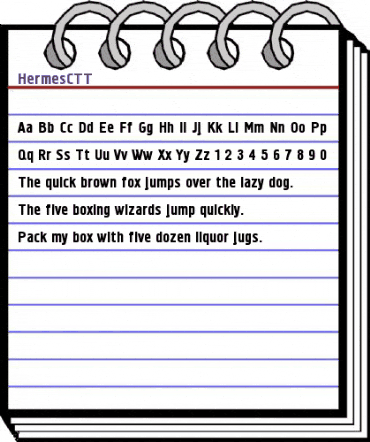 HermesCTT Regular animated font preview HermesCTT Regular animated font preview