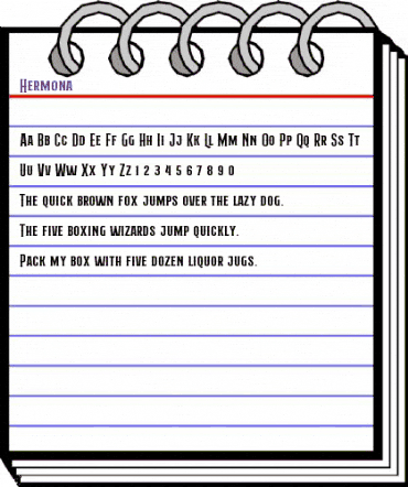 Hermona Regular animated font preview Hermona Regular animated font preview
