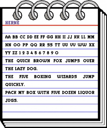 Herne Regular animated font preview Herne Regular animated font preview