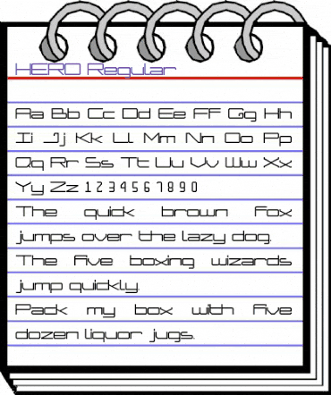 HERO Regular animated font preview HERO Regular animated font preview