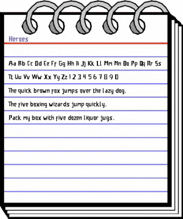 Heroes Regular animated font preview Heroes Regular animated font preview