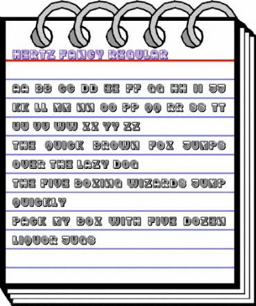 Hertz Fancy Regular animated font preview Hertz Fancy Regular animated font preview