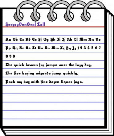 HerzogVonGraf Normal animated font preview HerzogVonGraf Normal animated font preview