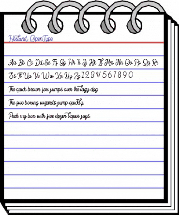 Hesland Regular animated font preview Hesland Regular animated font preview