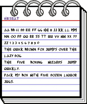 Hesrat Regular animated font preview Hesrat Regular animated font preview
