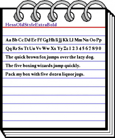 HessOldStyleExtraBold Bold animated font preview HessOldStyleExtraBold Bold animated font preview