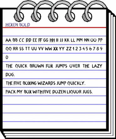 Hexen Bold animated font preview Hexen Bold animated font preview