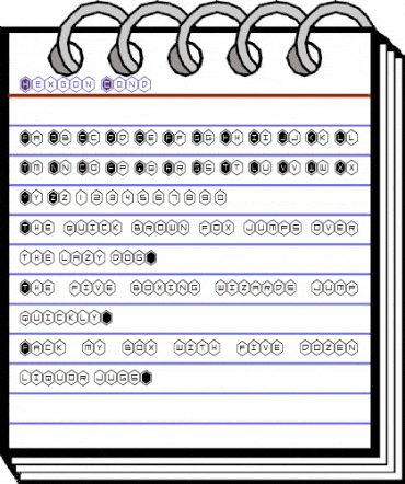 HEX:gon Condensed Condensed animated font preview