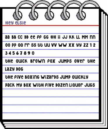 Hey Elsie Regular animated font preview Hey Elsie Regular animated font preview