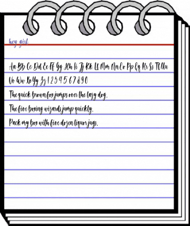 hey girl Regular animated font preview hey girl Regular animated font preview