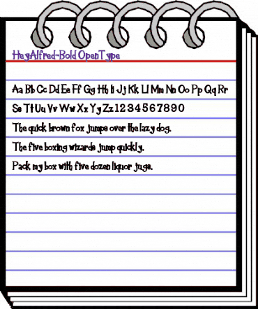 Hey Alfred Bold animated font preview Hey Alfred Bold animated font preview