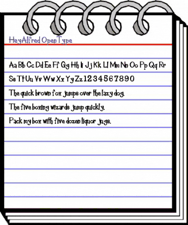 Hey Alfred Regular animated font preview Hey Alfred Regular animated font preview