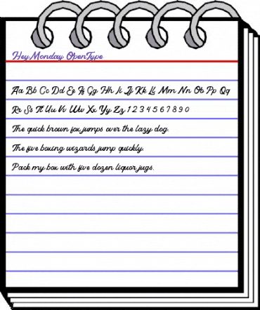 Hey Monday Regular animated font preview Hey Monday Regular animated font preview