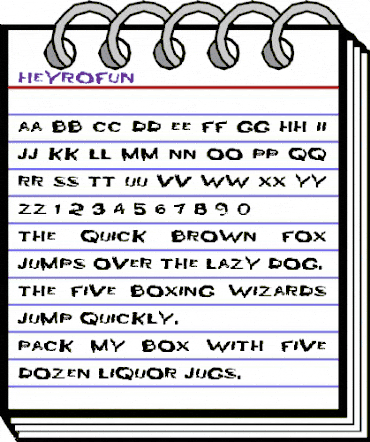 HEYRO fun Regular animated font preview HEYRO fun Regular animated font preview
