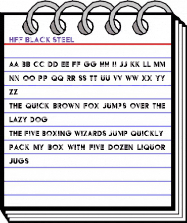 HFF Black Steel Regular animated font preview HFF Black Steel Regular animated font preview