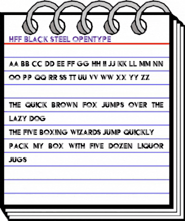 HFF Black Steel Regular animated font preview HFF Black Steel Regular animated font preview