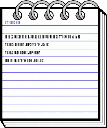 HFF Iconic Ionic Regular animated font preview