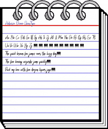 Hidario Regular animated font preview