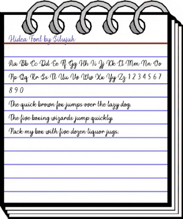 Hidea Regular animated font preview