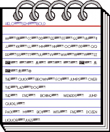 HIELO Semi-bold animated font preview HIELO Semi-bold animated font preview