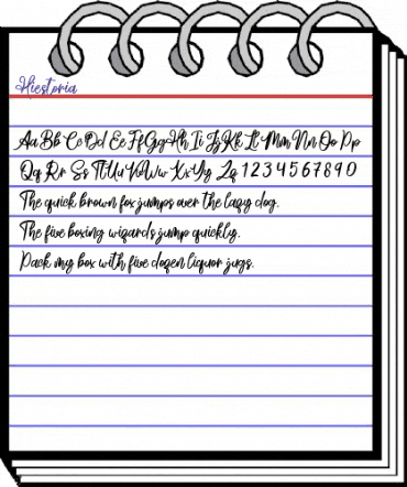 Hiestoria Regular animated font preview Hiestoria Regular animated font preview