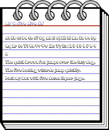 High Five Jive NF Regular animated font preview High Five Jive NF Regular animated font preview