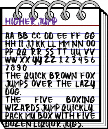 Higher Jump Regular animated font preview Higher Jump Regular animated font preview