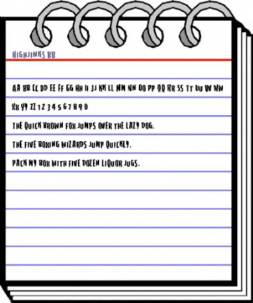 Highjinks BB Regular animated font preview Highjinks BB Regular animated font preview