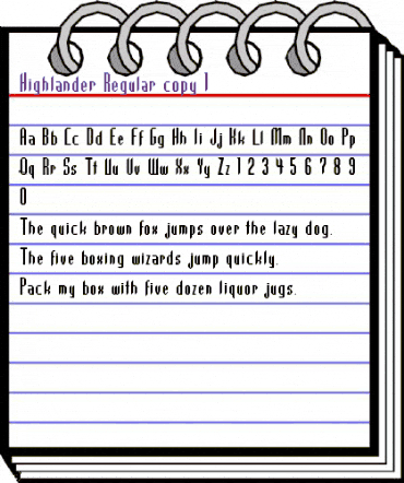 Highlander Regular animated font preview Highlander Regular animated font preview