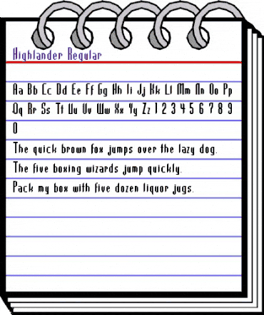 Highlander Regular animated font preview Highlander Regular animated font preview