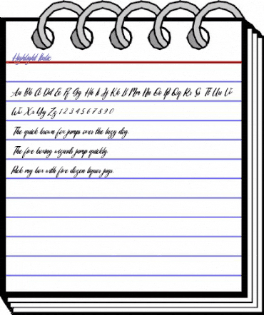 Highlight Italic animated font preview Highlight Italic animated font preview