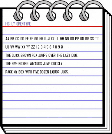 Highly Regular animated font preview Highly Regular animated font preview