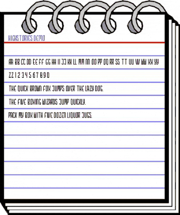 HIGHSTORIES Demo Regular animated font preview