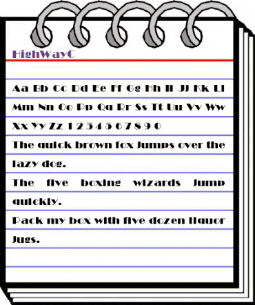 HighWayC Normal animated font preview HighWayC Normal animated font preview