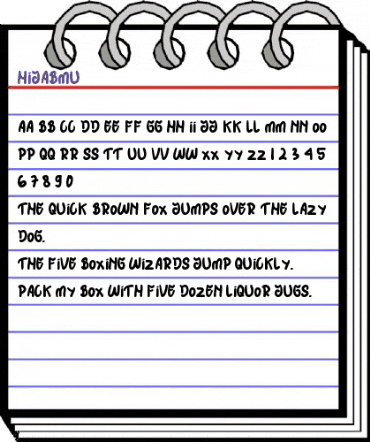 HIJABMU Regular animated font preview HIJABMU Regular animated font preview